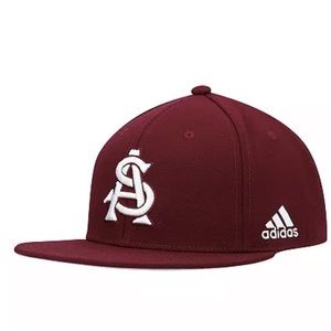 Men's adidas Maroon Arizona State Sun Devils
   Baseball Field Fitted Cap